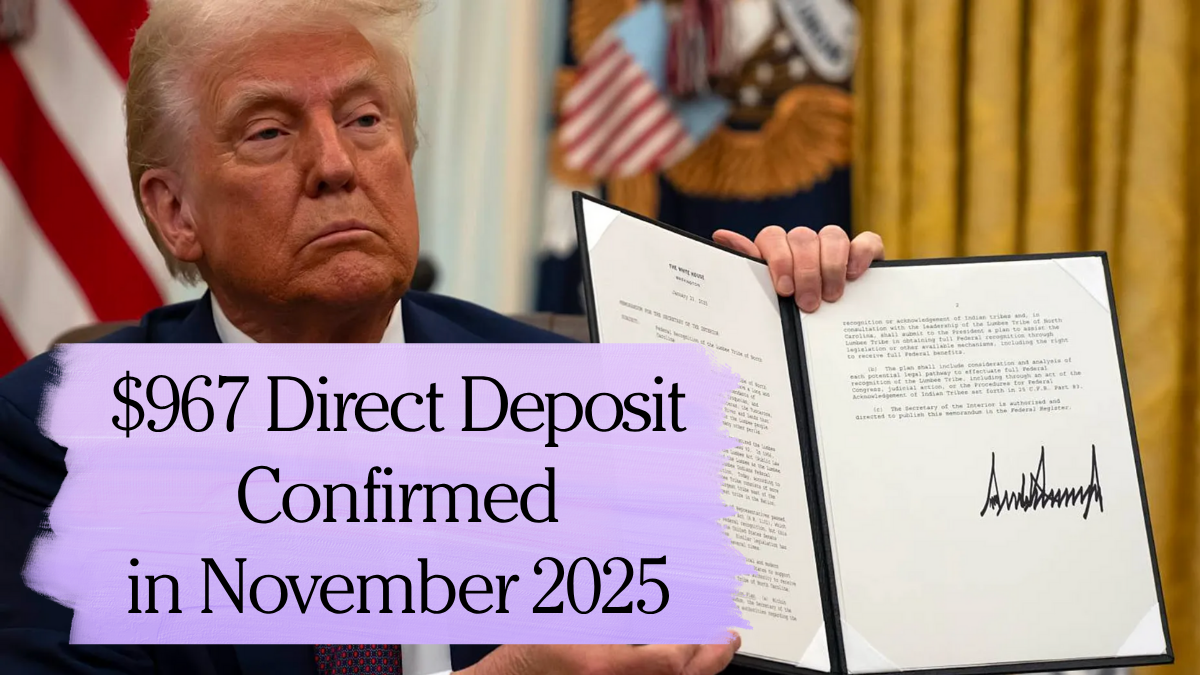 Direct Deposit Confirmed in November 2025